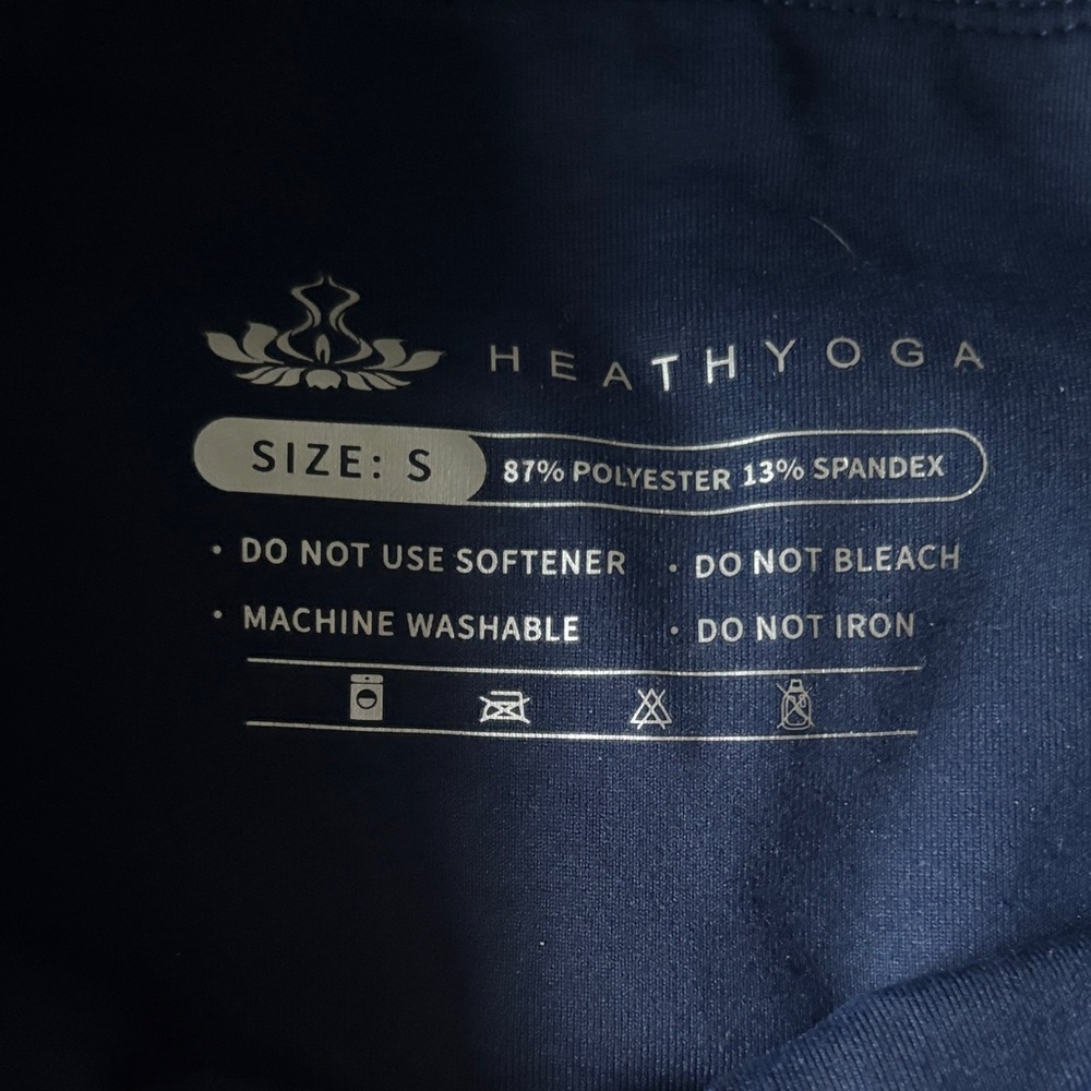HeathYoga Navy Blue Leggings - Picture 3 of 4